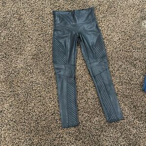 Spanx faux leather moto legging